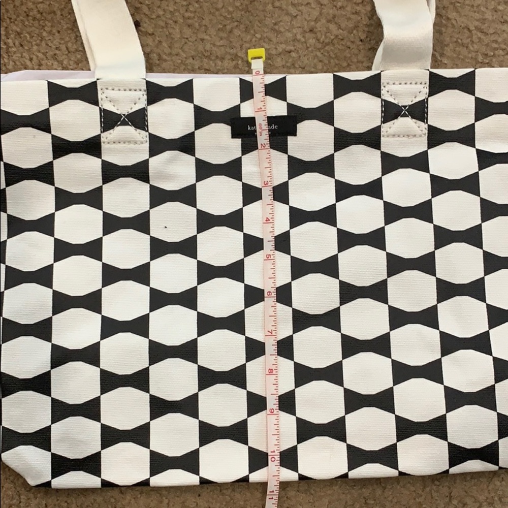 Kate Spade Tote Bag Black/White New - Picture 6 of 8